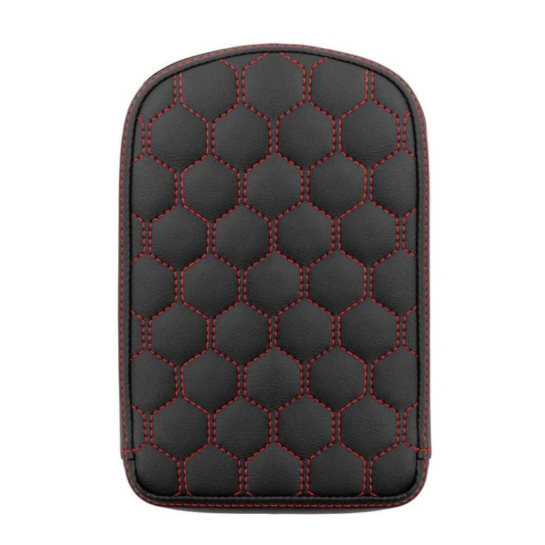 HC Sissy Bar Tall Pad, Red Stitch