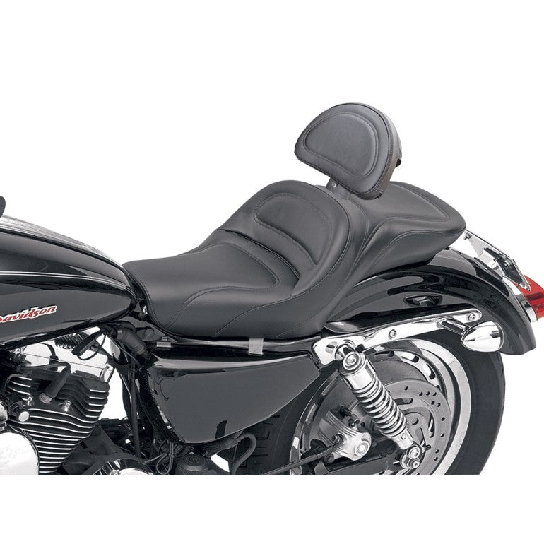 2004-2020 XL Sportster Explorer™ Ultimate Comfort Seat with Driver's Backrest (4.5G Tank)