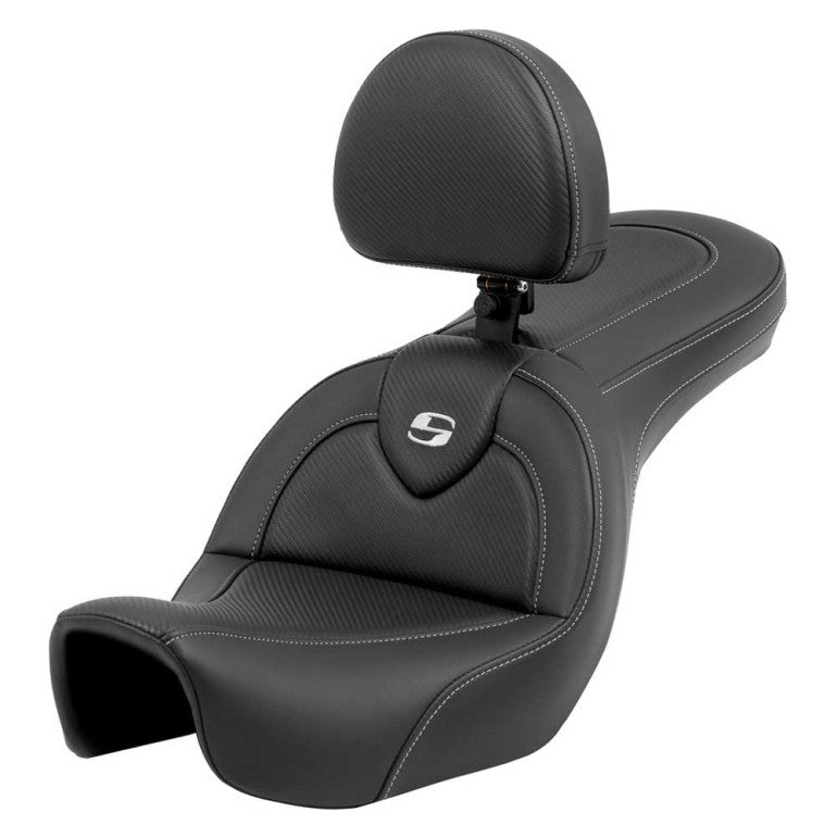 2006-2017 FXD, FXDWG, FLD Dyna RoadSofa™ CF Seat with Driver's Backrest