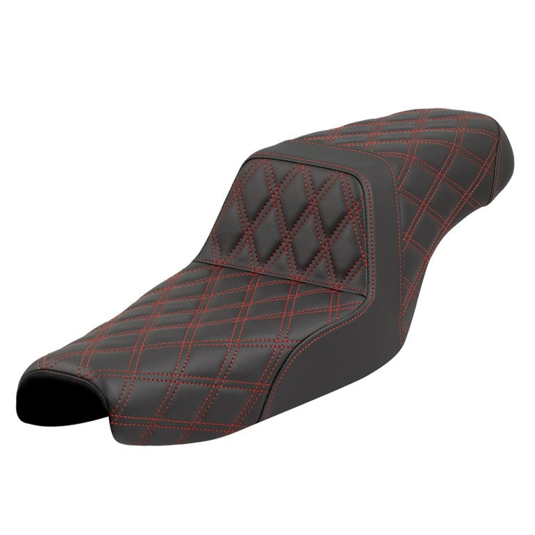 2004-2022 Sportster Step-Up™ LS, All Red Stitching (Forty-Eight and 3.3G Tank)