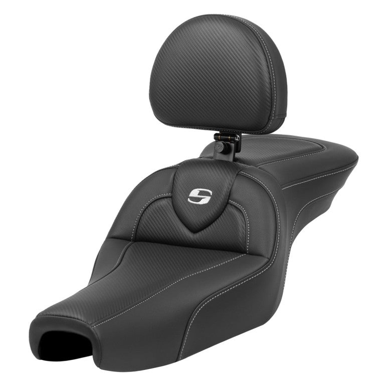 2004-2022 Sportster RoadSofa™ CF w/Drivers Backrest (Forty-Eight and 3.3G Tank)