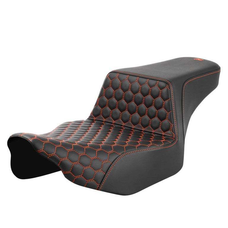 2024-25 Road Glide / Street Glide | 2023-25 CVO Road Glide / Street Glide Step-Up™ HC Ext Reach Seat, Orange Stitch