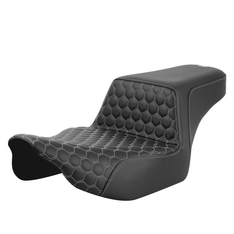 2024-25 Road Glide / Street Glide | 2023-25 CVO Road Glide / Street Glide Step-Up™ HC Ext Reach Seat, Silver Stitch