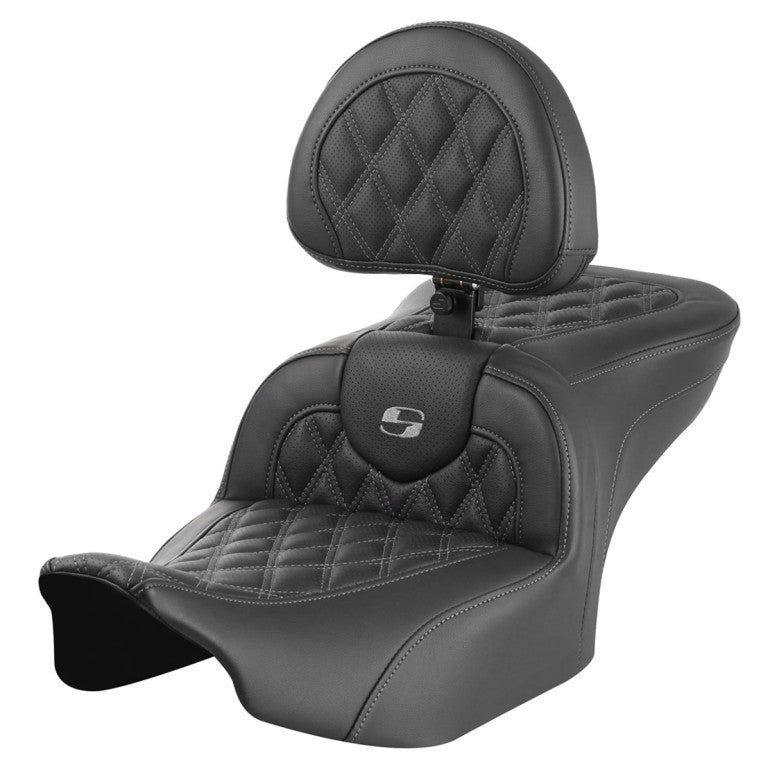 2024-25 Road Glide / Street Glide | 2023-25 CVO Road Glide / Street Glide RoadSofa LS w/Backrest All Dark Grey Stitching