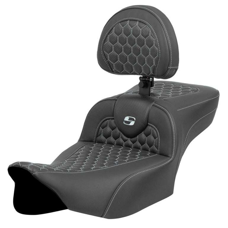 2024-25 Road Glide / Street Glide | 2023-25 CVO Road Glide / Street Glide RoadSofa™ HC Silver Ext Reach with Driver's Backrest