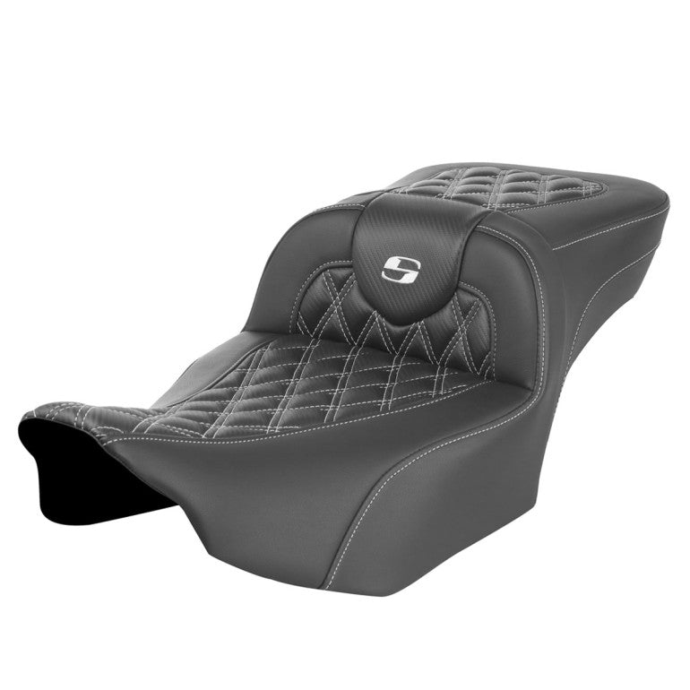 2024-25 Road Glide / Street Glide | 2023-25 CVO Road Glide / Street Glide RoadSofa CF LS, Ext Reach, White Stitching