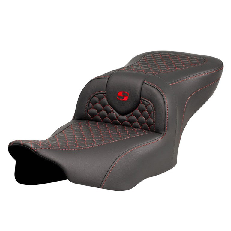 2024-25 Road Glide / Street Glide | 2023-25 CVO Road Glide / Street Glide RoadSofa DS Seat, Red Stitch