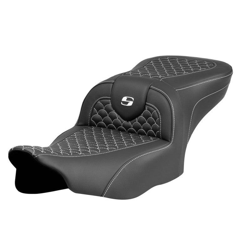2024-25 Road Glide / Street Glide | 2023-25 CVO Road Glide / Street Glide RoadSofa DS Seat, White Stitch