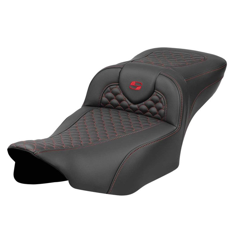 2024-25 Road Glide / Street Glide | 2023-25 CVO Road Glide / Street Glide Ext. Reach RoadSofa DS, Red Stitch