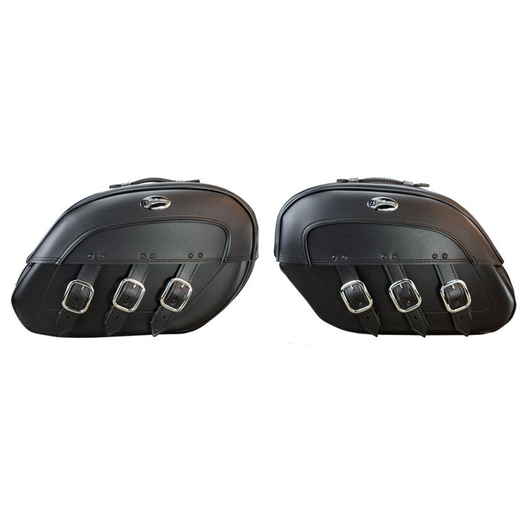 S4 Rigid-Mount Quick-Disconnect Drifter Saddlebags for Suzuki M50 Boulevard