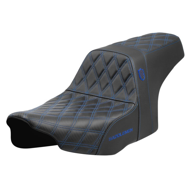 2024-25 Road Glide / Street Glide | 2023-25 CVO Road Glide / Street Glide SDC Performance Pro Series Gripper Seat, Blue Stitch