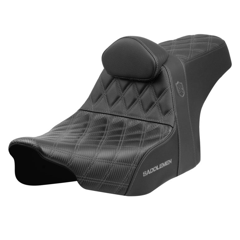 2024-25 Road Glide / Street Glide | 2023-25 CVO Road Glide / Street Glide SDC Performance Pro Series Gripper Seat w/Lumbar Rest, Gray Stitch
