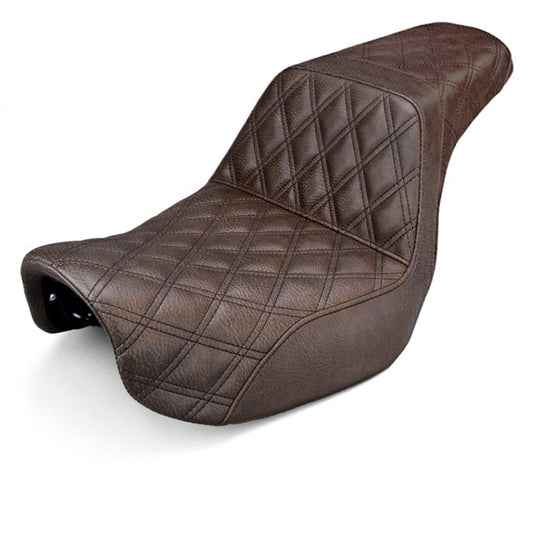 2006-2017 FXD, FXDWG, FLD Dyna  Brown Step-Up™ Front & Rear LS Seat