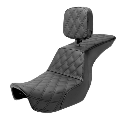 2006-2017 Dyna Models Tour Step-Up™ Seat w/ Rider Backrest Seat Front & Rear LS