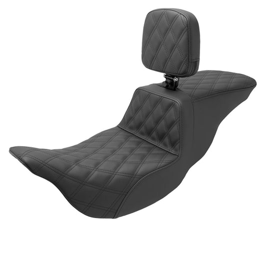 2008-2024* FLHR, FLHT, FLHX & FLTR Tour Step-Up™ Seat w/ Rider Backrest Front & Rear LS