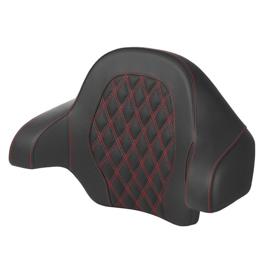 2014-2025 FLHR, FLHT, FLHX & FLTR Tour Pack LS Backrest Pad, Red Stitching