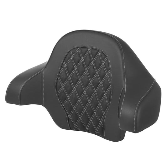 2014-2025 FLHR, FLHT, FLHX & FLTR Tour Pack LS Backrest Pad, Silver Stitching