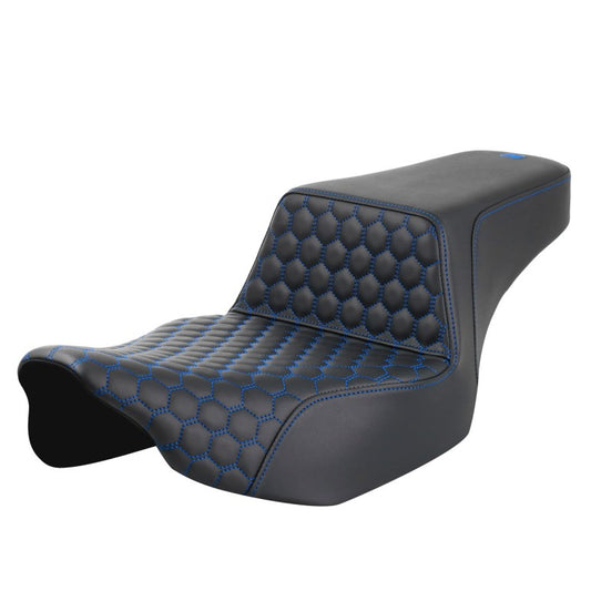 2024-25 Road Glide / Street Glide | 2023-25 CVO Road Glide / Street Glide Step-Up™ HC Ext Reach Seat, Blue Stitch