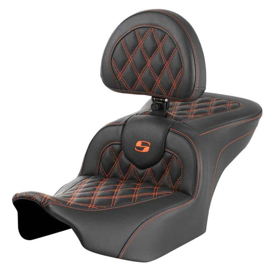 2024-25 Road Glide / Street Glide | 2023-25 CVO Road Glide / Street Glide RoadSofa LS w/Backrest All Orange Stitching