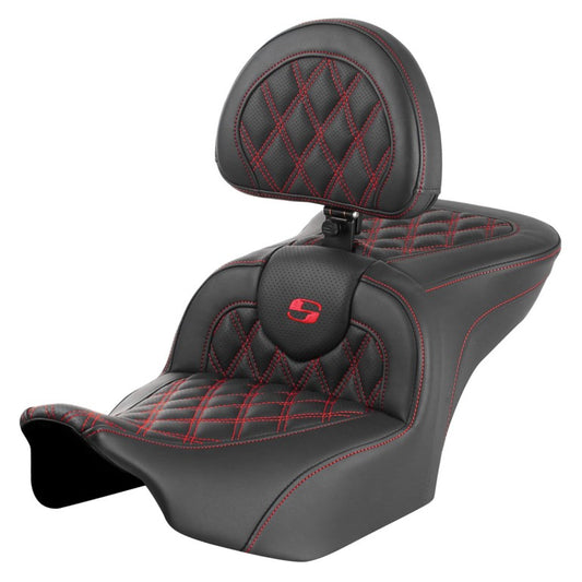 2024-25 Road Glide / Street Glide | 2023-25 CVO Road Glide / Street Glide RoadSofa LS w/Backrest All Red Stitching
