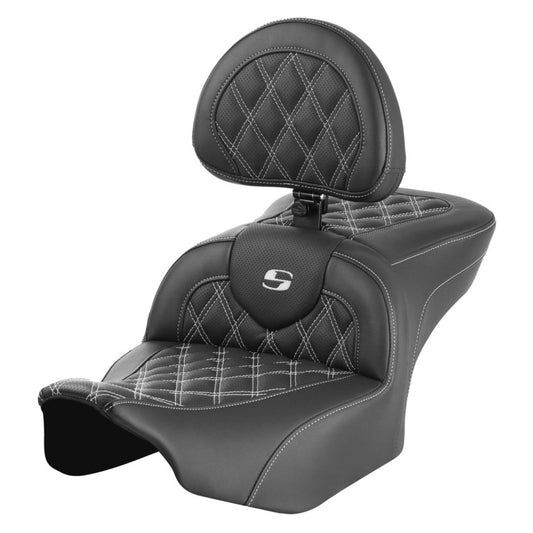 2024-25 Road Glide / Street Glide | 2023-25 CVO Road Glide / Street Glide RoadSofa LS w/Backrest All White Stitching