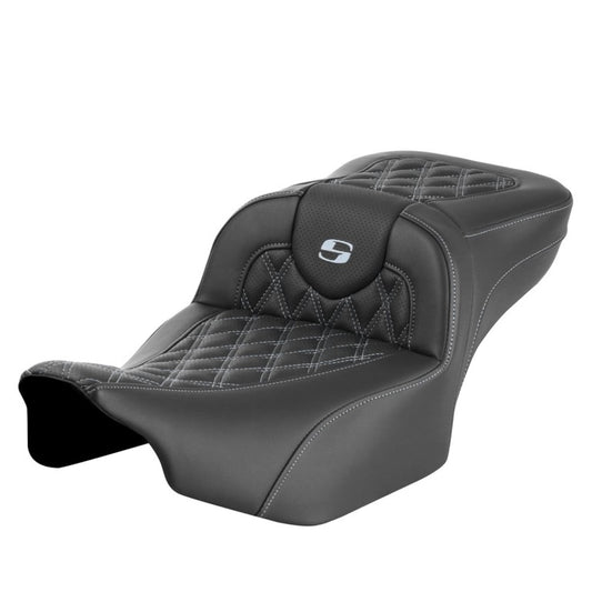 2024-25 Road Glide / Street Glide | 2023-25 CVO Road Glide / Street Glide RoadSofa LS Ext Reach Seat, All Silver Stitching