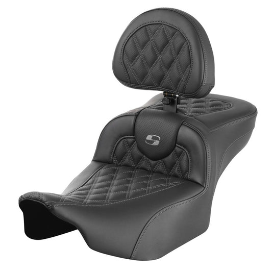 2024-25 Road Glide / Street Glide | 2023-25 CVO Road Glide / Street Glide RoadSofa LS Ext Reach w/Backrest, All Grey Stitching
