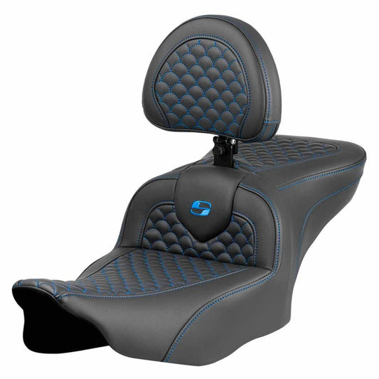 2024-25 Road Glide / Street Glide | 2023-25 CVO Road Glide / Street Glide RoadSofa DS w/Drivers Backrest, Blue Stitch