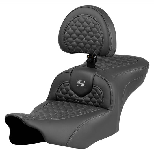 2024-25 Road Glide / Street Glide | 2023-25 CVO Road Glide / Street Glide RoadSofa DS w/Drivers Backrest, Dark Grey Stitch