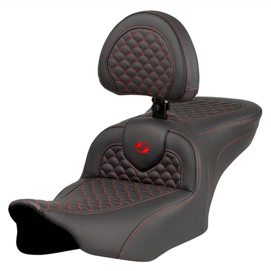 2024-25 Road Glide / Street Glide | 2023-25 CVO Road Glide / Street Glide RoadSofa DS w/Drivers Backrest, Red Stitch