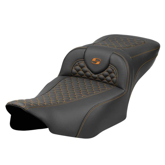 2024-25 Road Glide / Street Glide | 2023-25 CVO Road Glide / Street Glide Ext. Reach RoadSofa DS, Orange Stitch