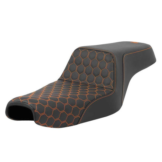 2004-2022 Sportster Step-Up™ HC (48 and all 3.3G tank), Orange Stitch