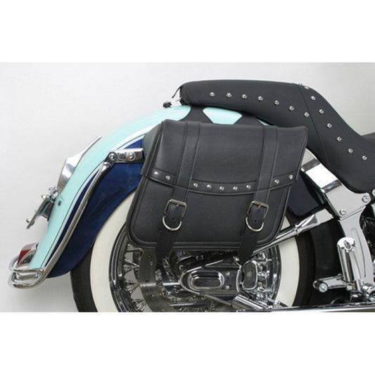 Highwayman Riveted Slant Saddlebags, Medium