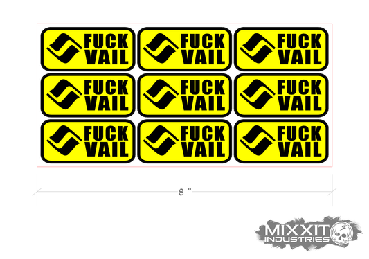 F Vail Sticker Sheet