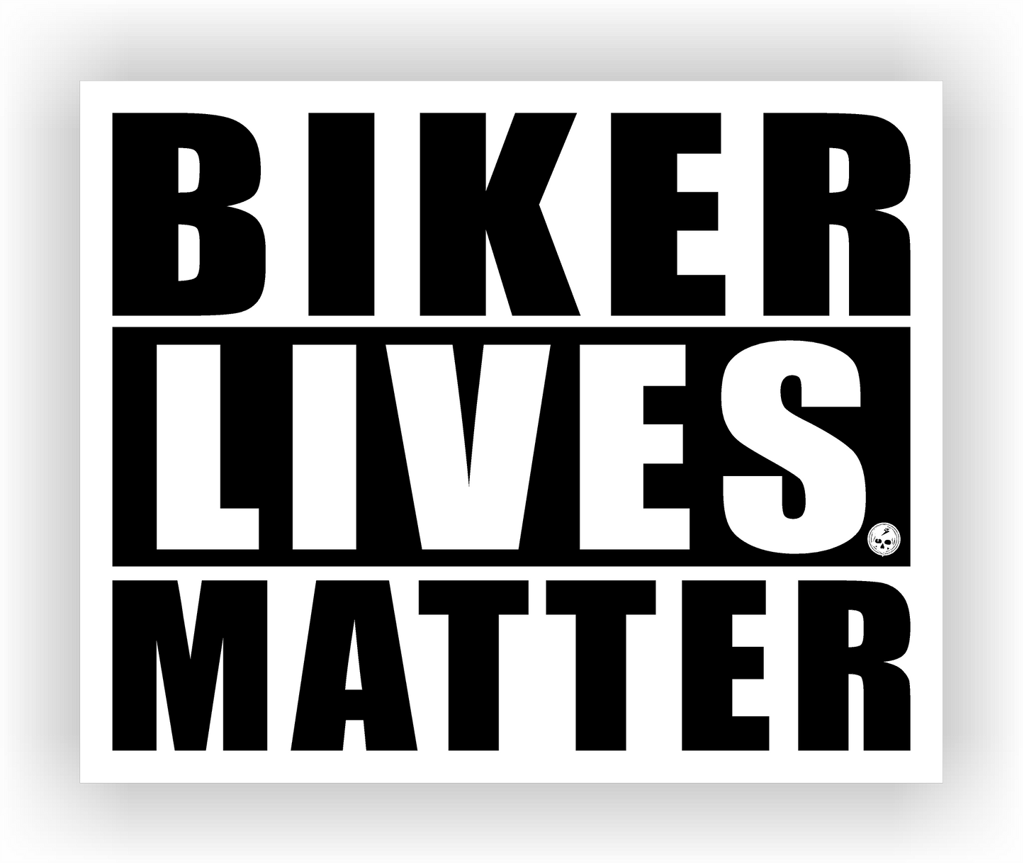 Biker Lives Matter BLM Sticker