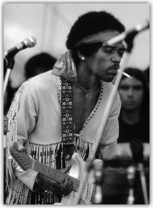 Jimi Hendrix (Woodstock) Sticker