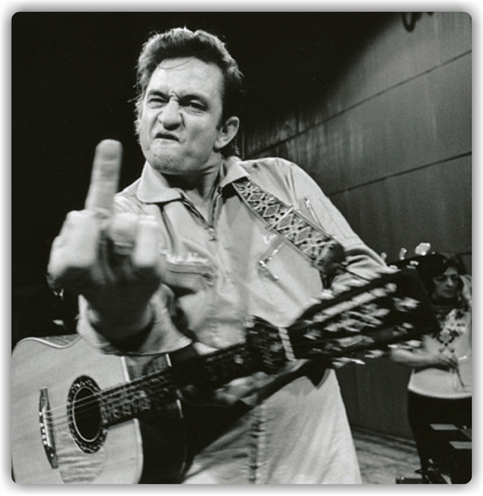 Johnny Cash Iconic Sticker